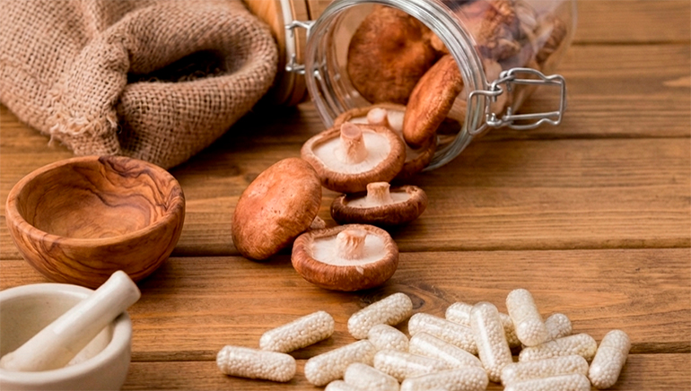 Suplementos de hongos medicinales